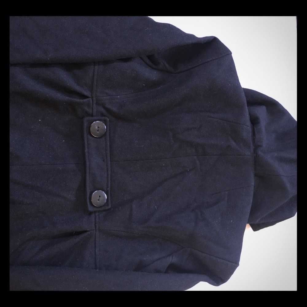 Black peacoat